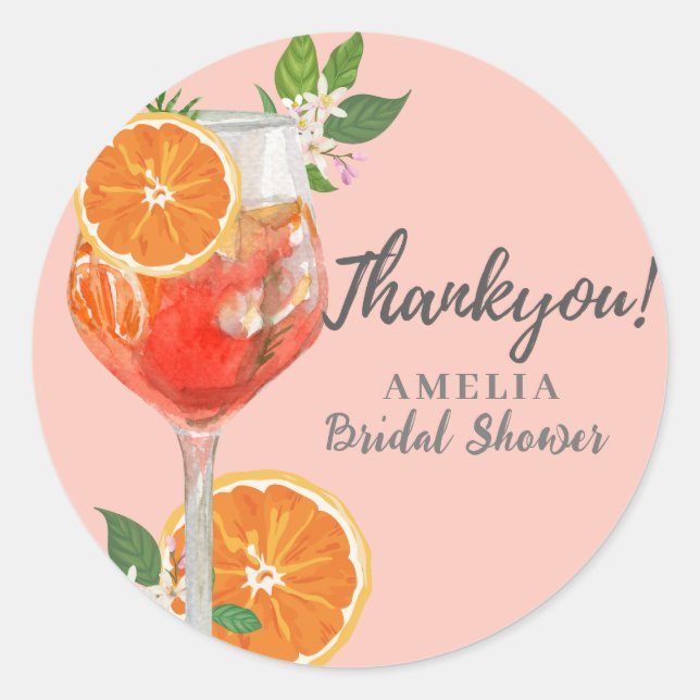 Sticker Rond Aquarelle Citron Fruits de Citron Mariage  (Devant)