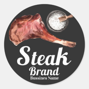 Sticker Rond Aquarelle des aliments à vapeur