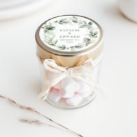 Aquarelle feuillage faveur mariage