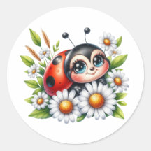 Aquarelle Ladybug
