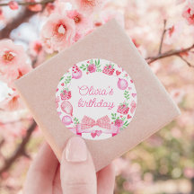 Aquarelle Preppy Bow rose Coquette fille Anniversa