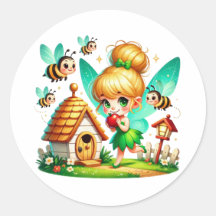 Aquarelle Ressort bébé Fée