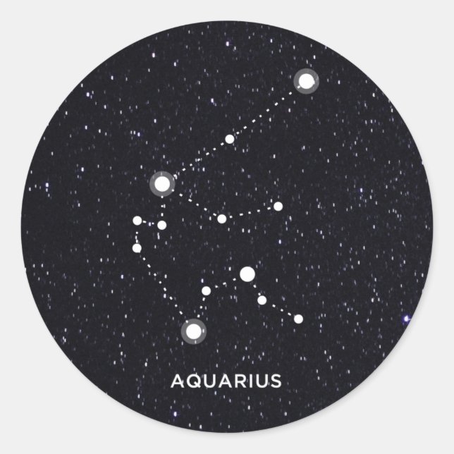 Sticker Rond Aquarius (Devant)