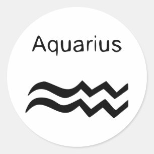 Sticker Rond Aquarius
