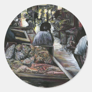 Sticker Rond Aquatique, mais baisée avec Desert Wind, Jérusalem