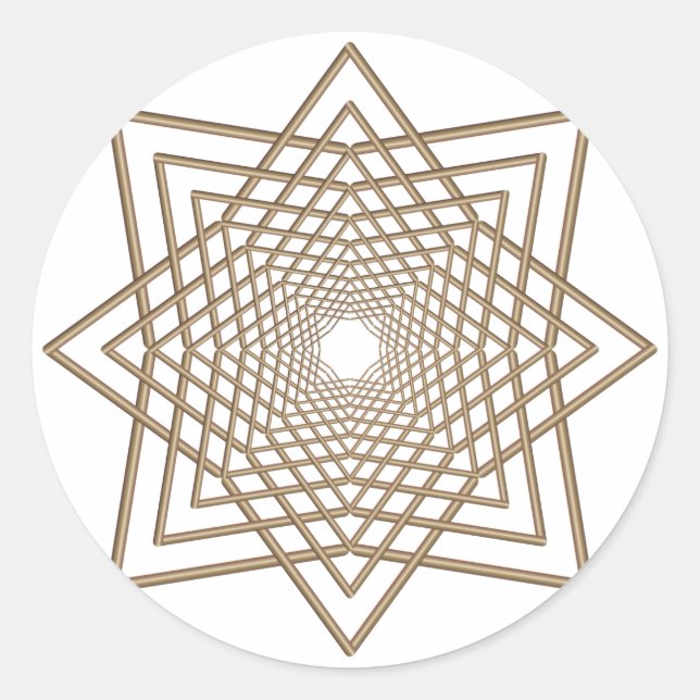Sticker Rond arabesque moderne (Devant)