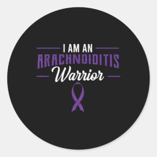 Sticker Rond Arachnoïdite Sensibilisation Arachnoïde Trouble Ch