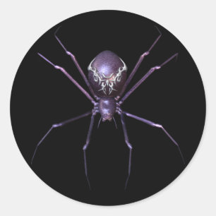 Sticker Rond Araignée bijouterie KRW Halloween