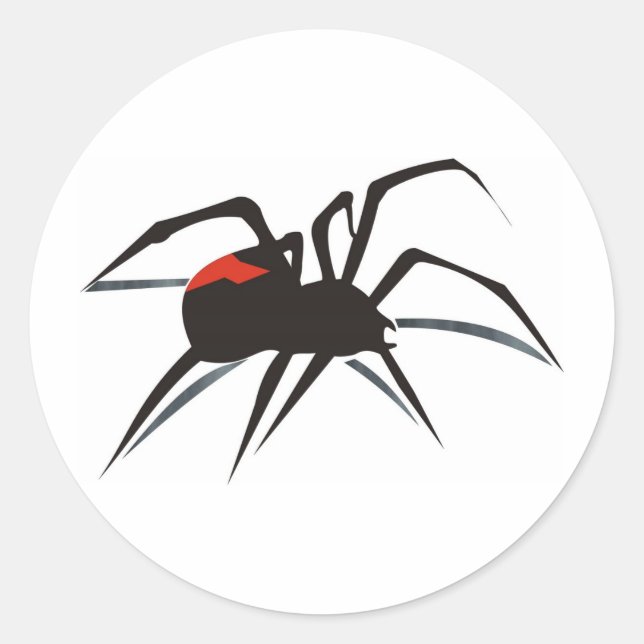 Sticker Rond Araignée de Redback (Devant)