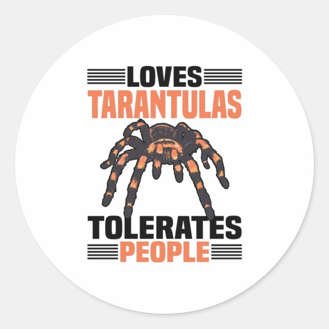 Sticker Rond Araignée de Tarantula | Animaux Tarantulas Araigné (Devant)