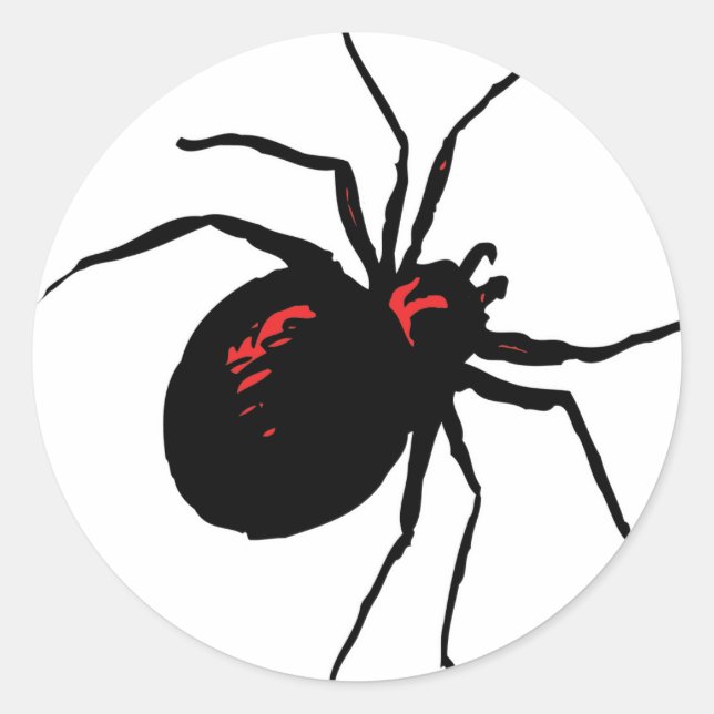 Sticker Rond Araignée mortelle (Devant)