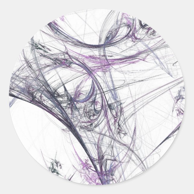 Sticker Rond Araignée Web arrière-plan fractalSticker rond (Devant)