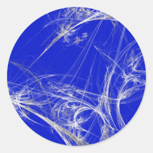 Sticker Rond Araignée Web arrière-plan fractalSticker rond