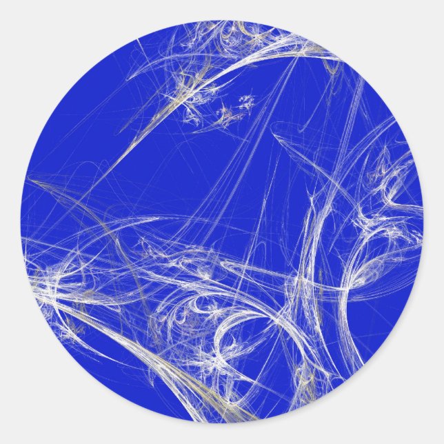 Sticker Rond Araignée Web arrière-plan fractalSticker rond (Devant)