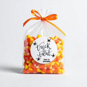 Sticker Rond Araignées Halloween personnalisées de 1,5 pouce