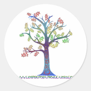 Sticker Rond Arborescence de création de couleurs