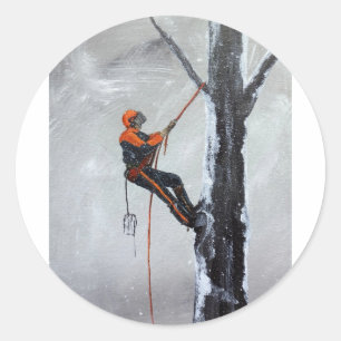 Sticker Rond Arboriste Long Haul Husqvarna