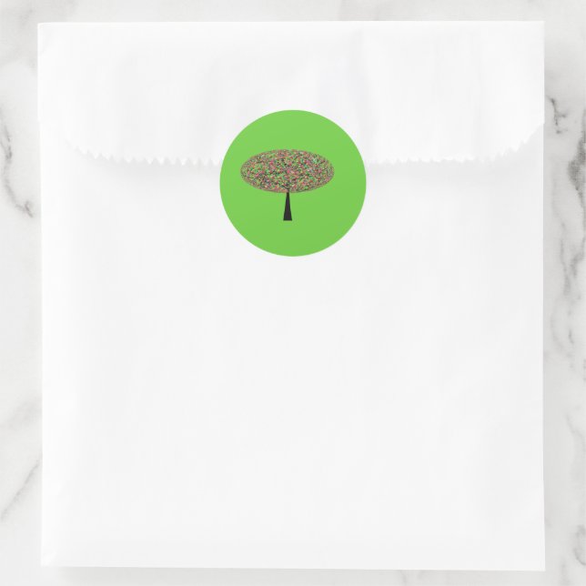 Sticker Rond Arbre à bonbons (Sac)