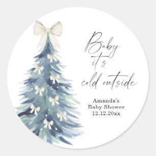 Sticker Rond Arbre à feuilles persistantes avec des arcs Baby s