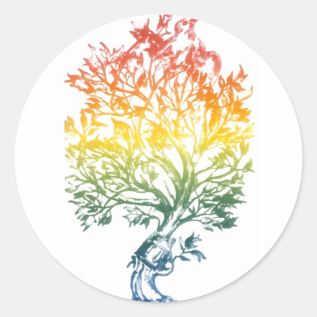 Sticker Rond Arbre-Arbre-Arbre-Arme (Devant)