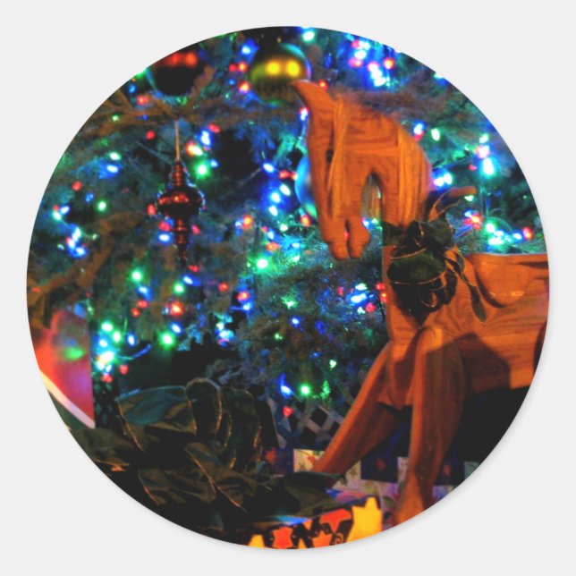 Sticker Rond Arbre cadeau 4 (Devant)