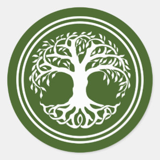 Sticker Rond Arbre celtique du noeud de vie