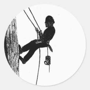 Sticker Rond Arbre chirurgien Arboriste Noël cadeau cadeau cade