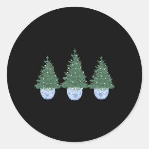 Sticker Rond Arbre Dans Le Bowl Chinoiserie