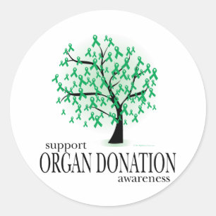 Sticker Rond Arbre de donation d'organe