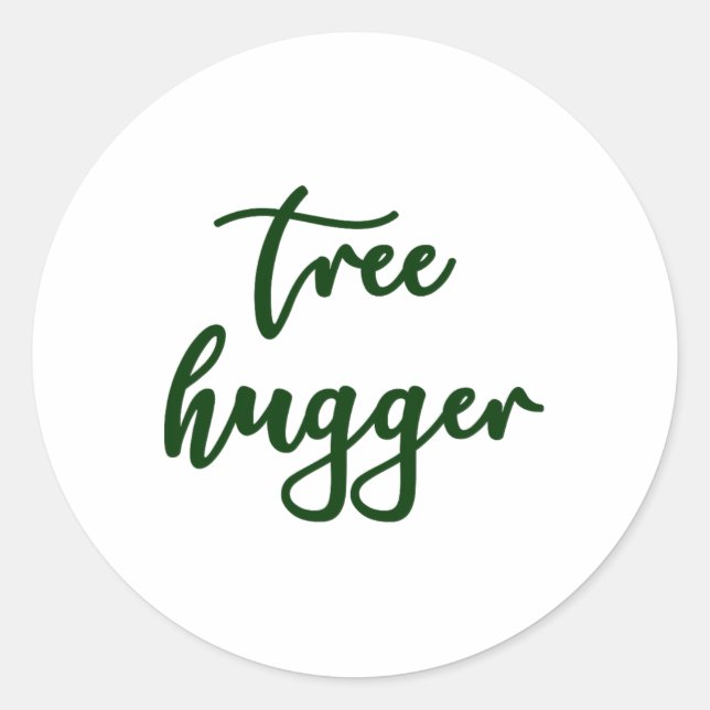 Sticker Rond Arbre de lierre toxique Hugger Nature Lover Enviro (Devant)