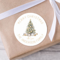 Arbre De Noël Cadeau Personnalisé Et Enveloppe