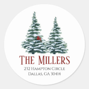 Sticker Rond Arbre de Noël Waterton 