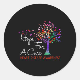Sticker Rond Arbre de sensibilisation au ruban pour une guériso