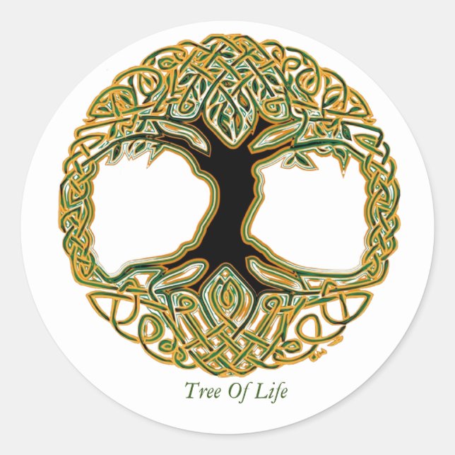 Sticker Rond Arbre De Vie (Devant)
