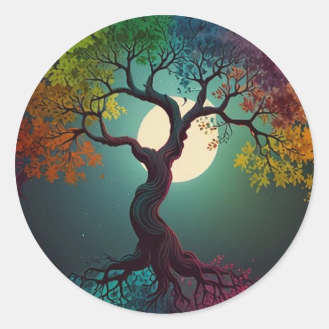 Sticker Rond arbre de vie (Devant)