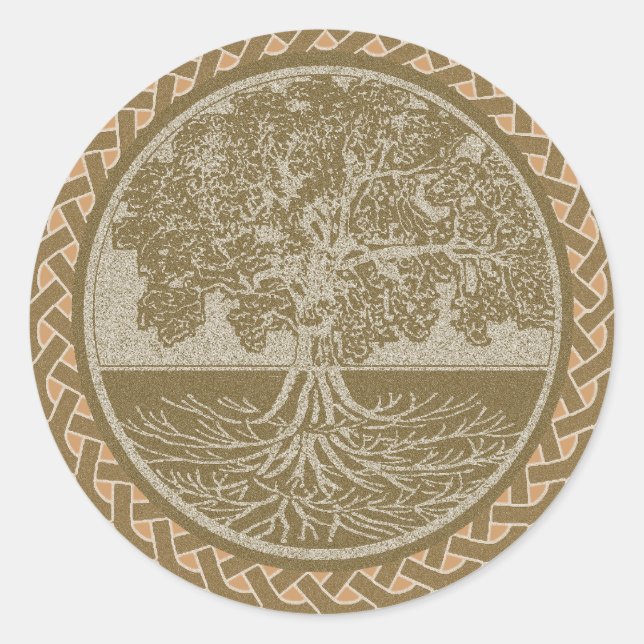 Sticker Rond Arbre de vie (Devant)