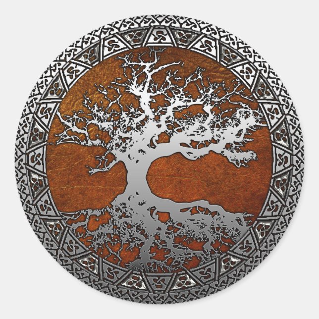 Sticker Rond Arbre de vie (Devant)