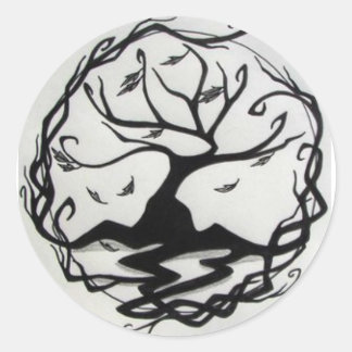 Sticker Rond Arbre de vie