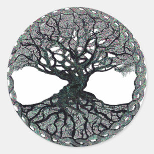 Sticker Rond Arbre de vie Cercle de vie