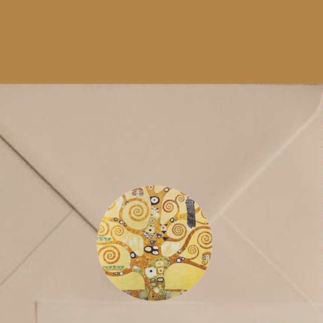 Sticker Rond Arbre de Vie par Klimt (Créateur téléchargé)
