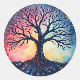 Sticker Rond ARBRE DE VIE Patch