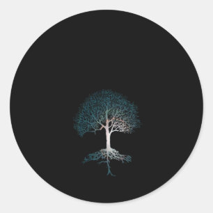 Sticker Rond Arbre de vie Soirée silencieuse