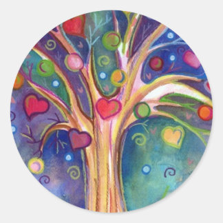 Sticker Rond Arbre doux