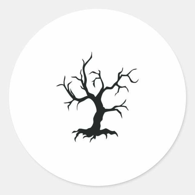 Sticker Rond arbre effrayant (Devant)
