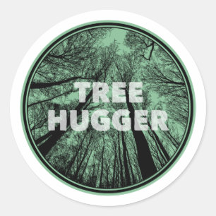 Sticker Rond Arbre grand vert