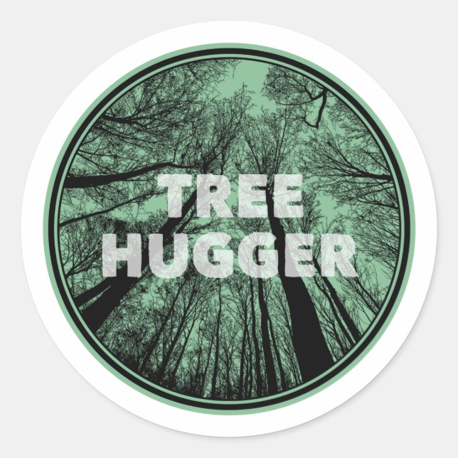 Sticker Rond Arbre grand vert (Devant)