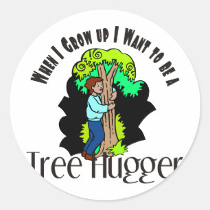 Sticker Rond Arbre Hugger