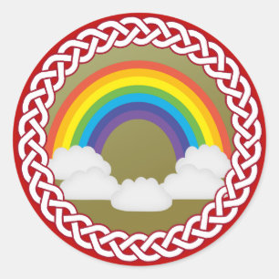 Sticker Rond Arbre Jesse Arbre Arc-en-ciel