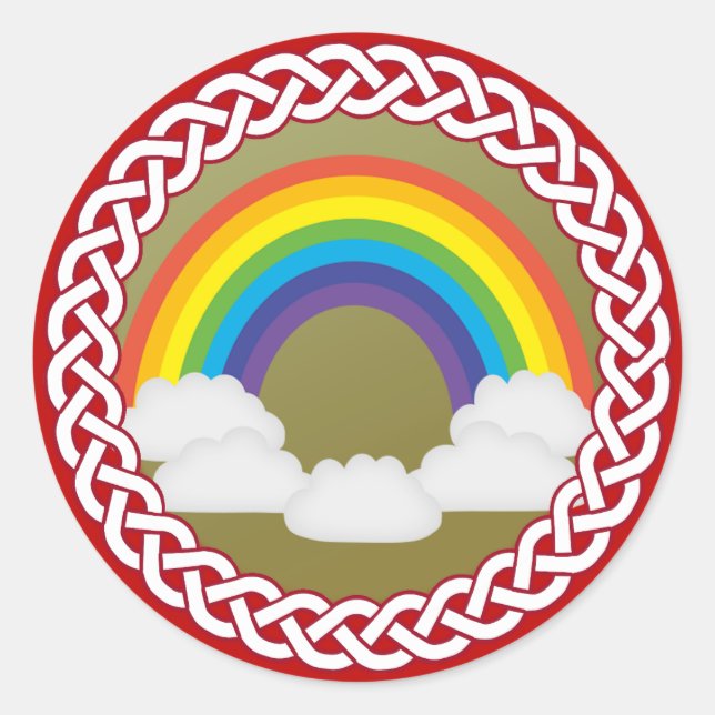 Sticker Rond Arbre Jesse Arbre Arc-en-ciel (Devant)
