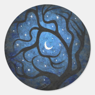 Sticker Rond Arbre Mistery